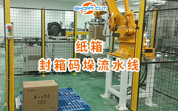 紙箱封箱碼垛流水線